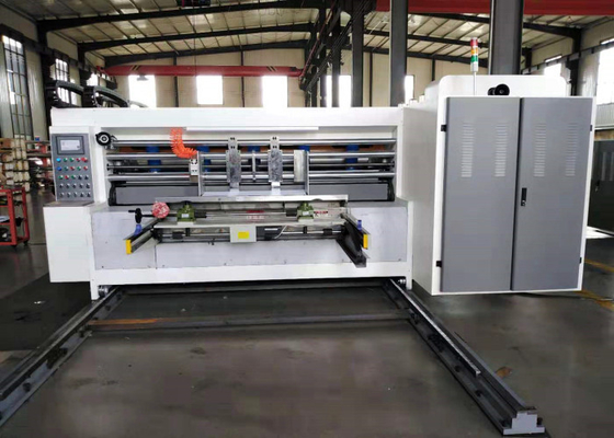China Automatische gewölbte Wasser-Tinte Flexo-Drucker Slotter-Stanze für Karton-Kasten fournisseur